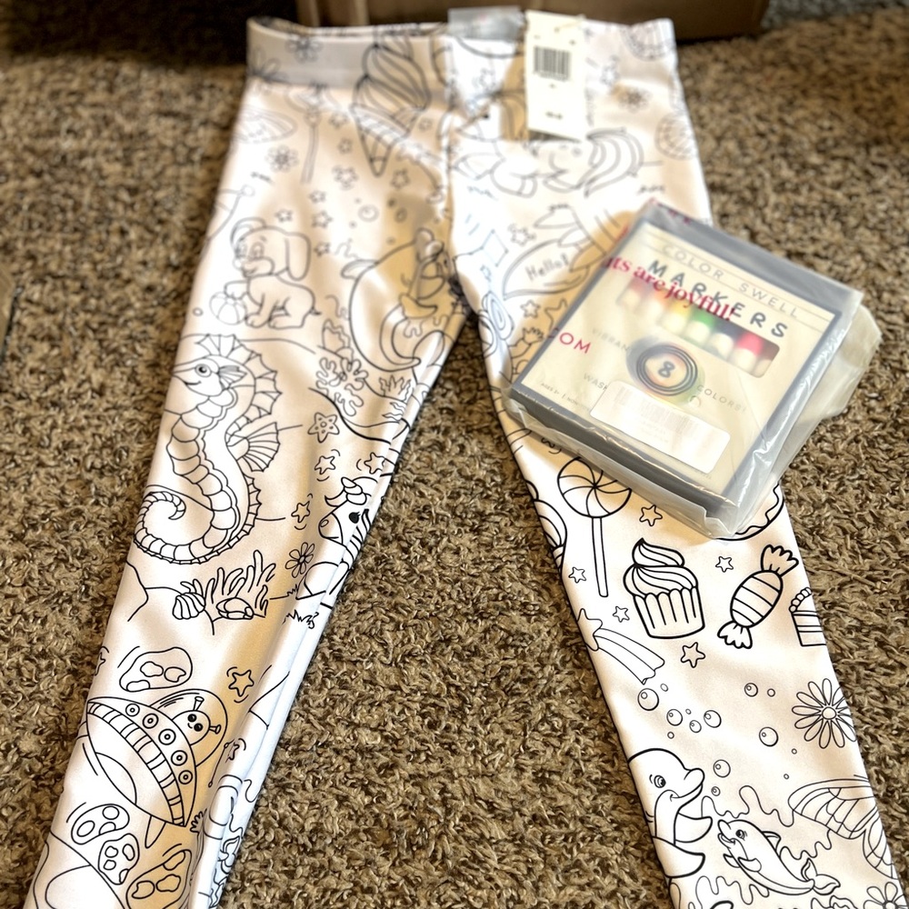 Girl's Coloring Book Leggings